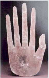 Hand Hopewell mica Bàn tay được làm bằng mica thời cổ đại