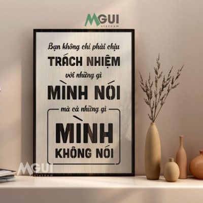 Tranh Bạn không chỉ phải chịu trách nhiệm với những gì mình nói mà cả những gì mình không nói