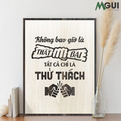 Tranh gỗ treo tường tạo động lực