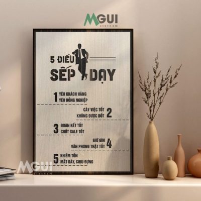 Tranh gỗ treo tường tạo động lực
