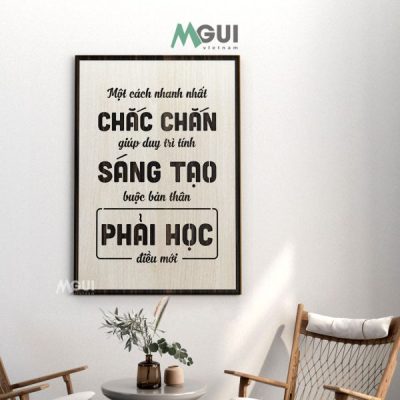 Tranh gỗ treo tường tạo động lực