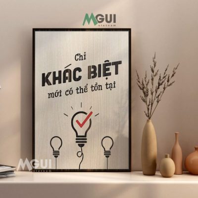 Tranh gỗ treo tường tạo động lực