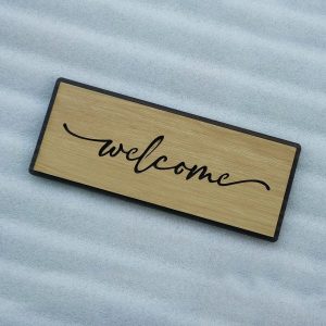 bảng gỗ chào mừng đón khách cho quán ăn, cafe, nhà hàng