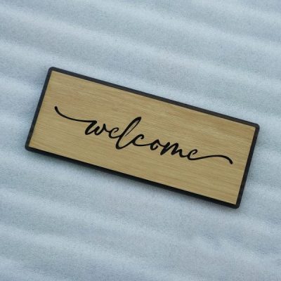 bảng gỗ chào mừng đón khách cho quán ăn, cafe, nhà hàng