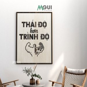 tranh go treo tuong tao dong luc slogan 005