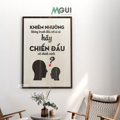tranh gỗ decor phòng làm việc