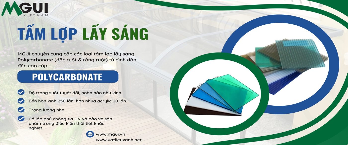 tấm lợp lấy sáng polycarbonate