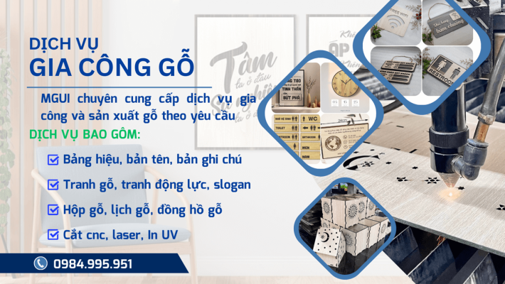 gia công tranh gỗ, hộp gỗ theo yêu cầu