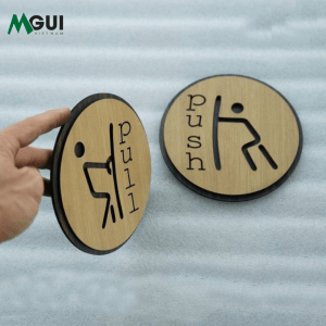 Mẫu bảng gỗ decor tường, bảng gỗ thông báo hướng dẫn 