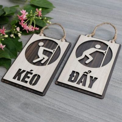 Mẫu bảng gỗ decor tường, bảng gỗ thông báo hướng dẫn 