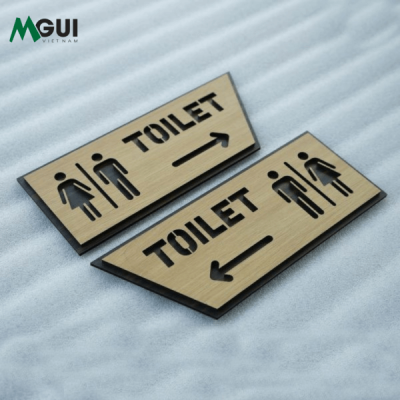 Mẫu bảng gỗ nhà vệ sinh nam nữ