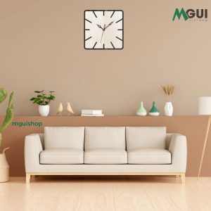 Đồng hồ gỗ treo tường hình vuông DH06 gỗ MDF
