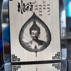 Tranh phật giáo treo tường phật thích ca chữ Nhẫn