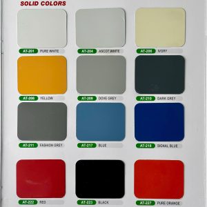 Bảng màu Aluminium Alcotop màu đồng nhất