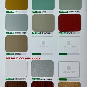 Bảng màu Aluminium Alcotop màu kim loại (Metalic Colors)