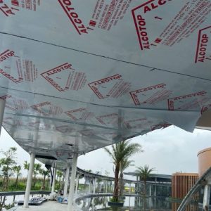 lợp mái bằng tấm aluminium alcotop chính hãng