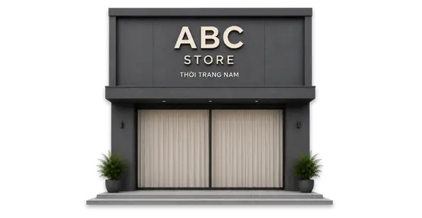 Phối cảnh thi công bảng hiệu quảng cáo hoàn thiện